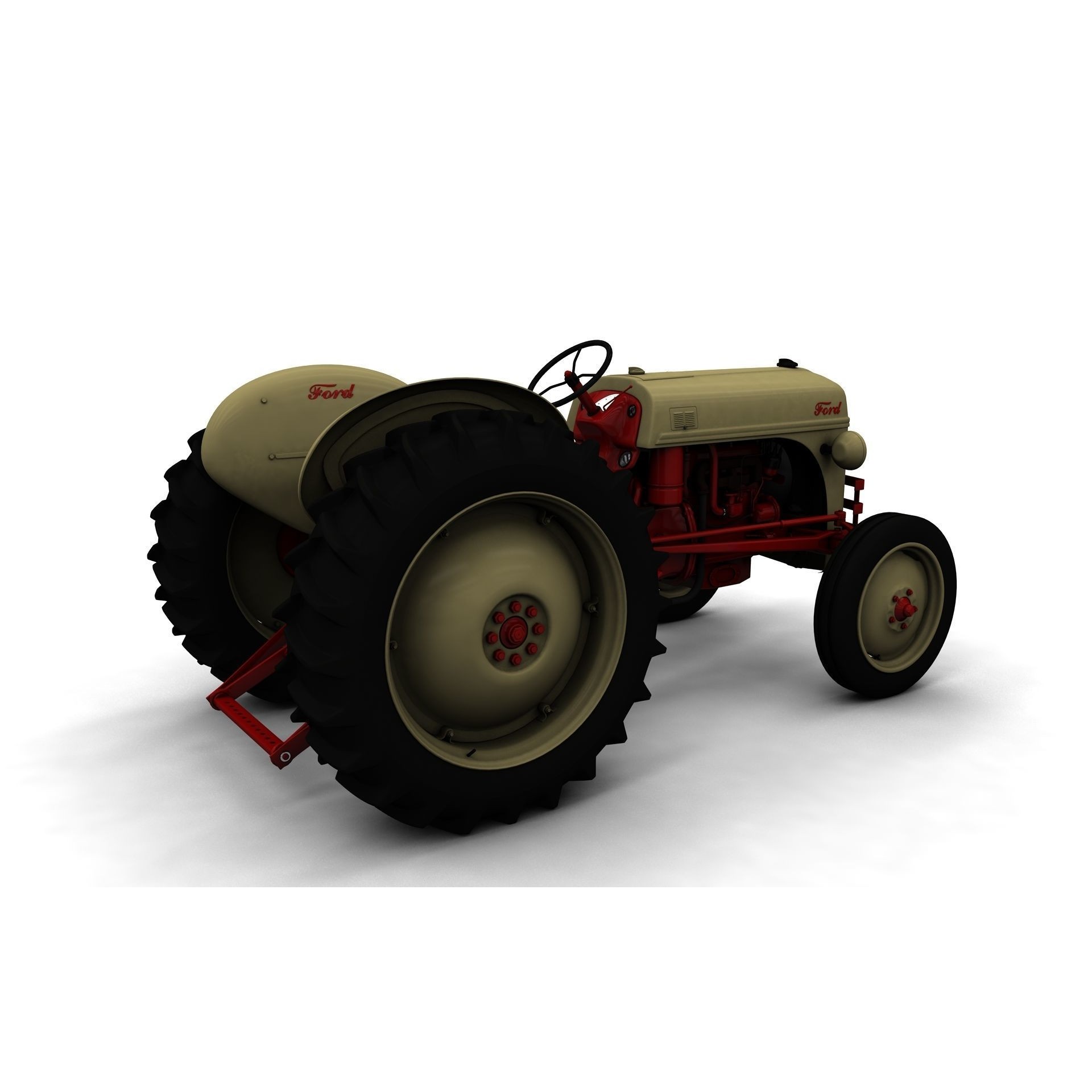 Series 8N Tractor 1951 - High-Detail 3D Model - View 16