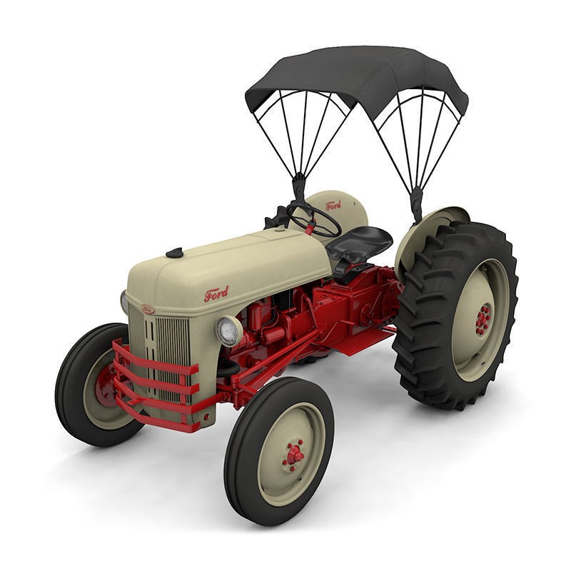 Series 8N Tractor 1951 - High-Detail 3D Model - View 17