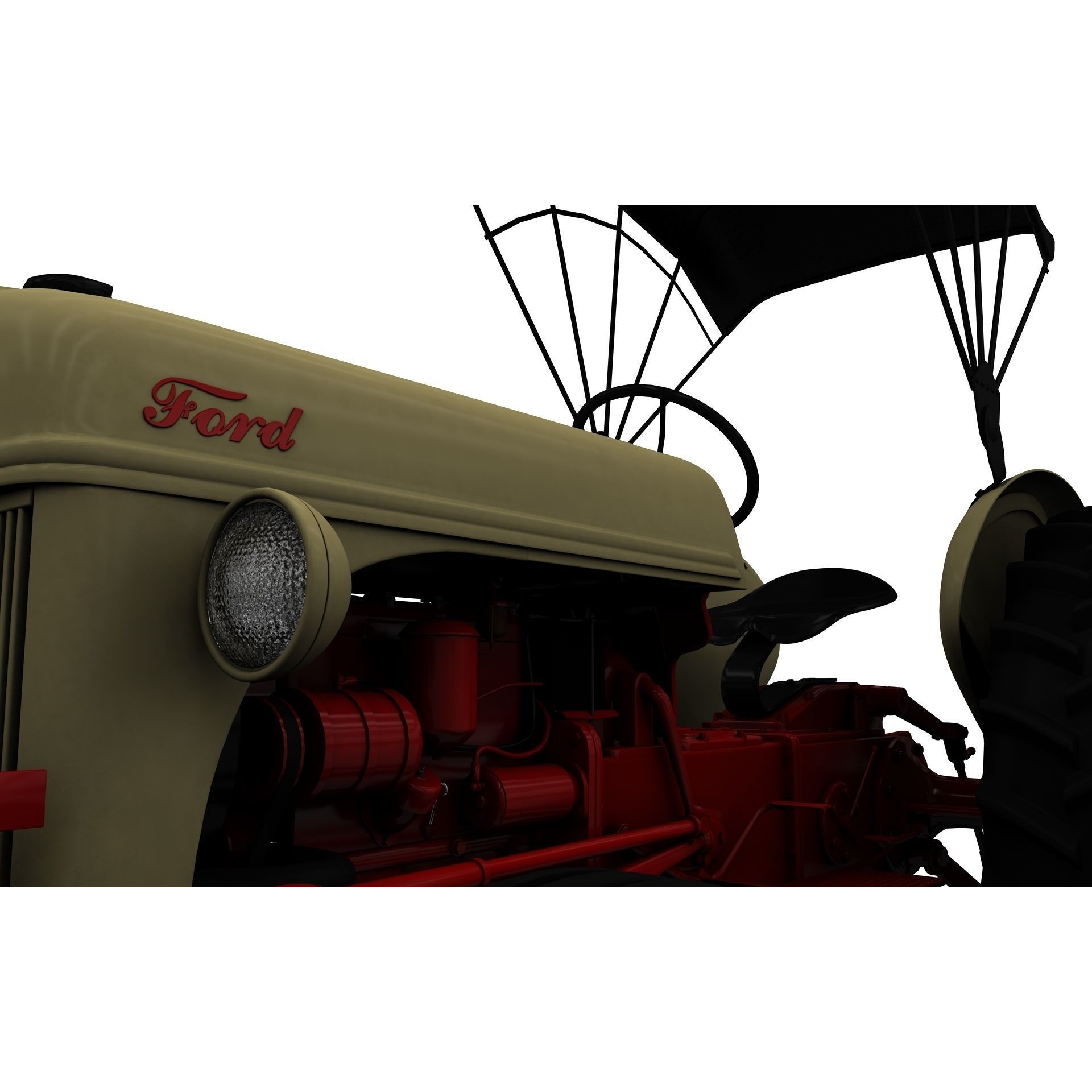 Series 8N Tractor 1951 - High-Detail 3D Model - View 18