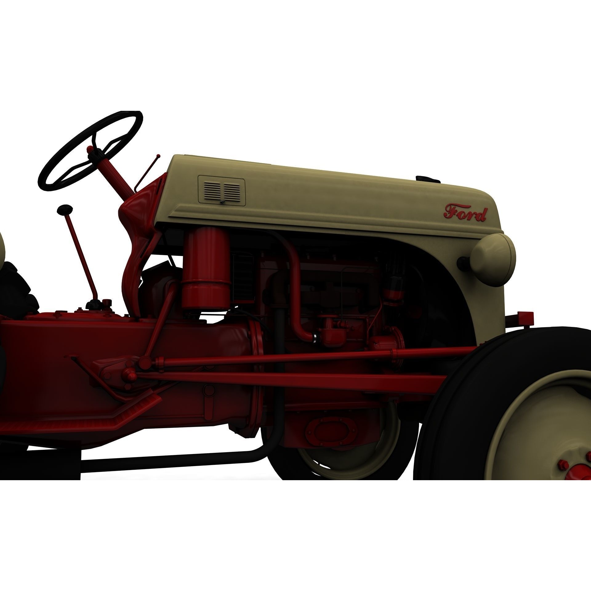 Series 8N Tractor 1951 - High-Detail 3D Model - View 19