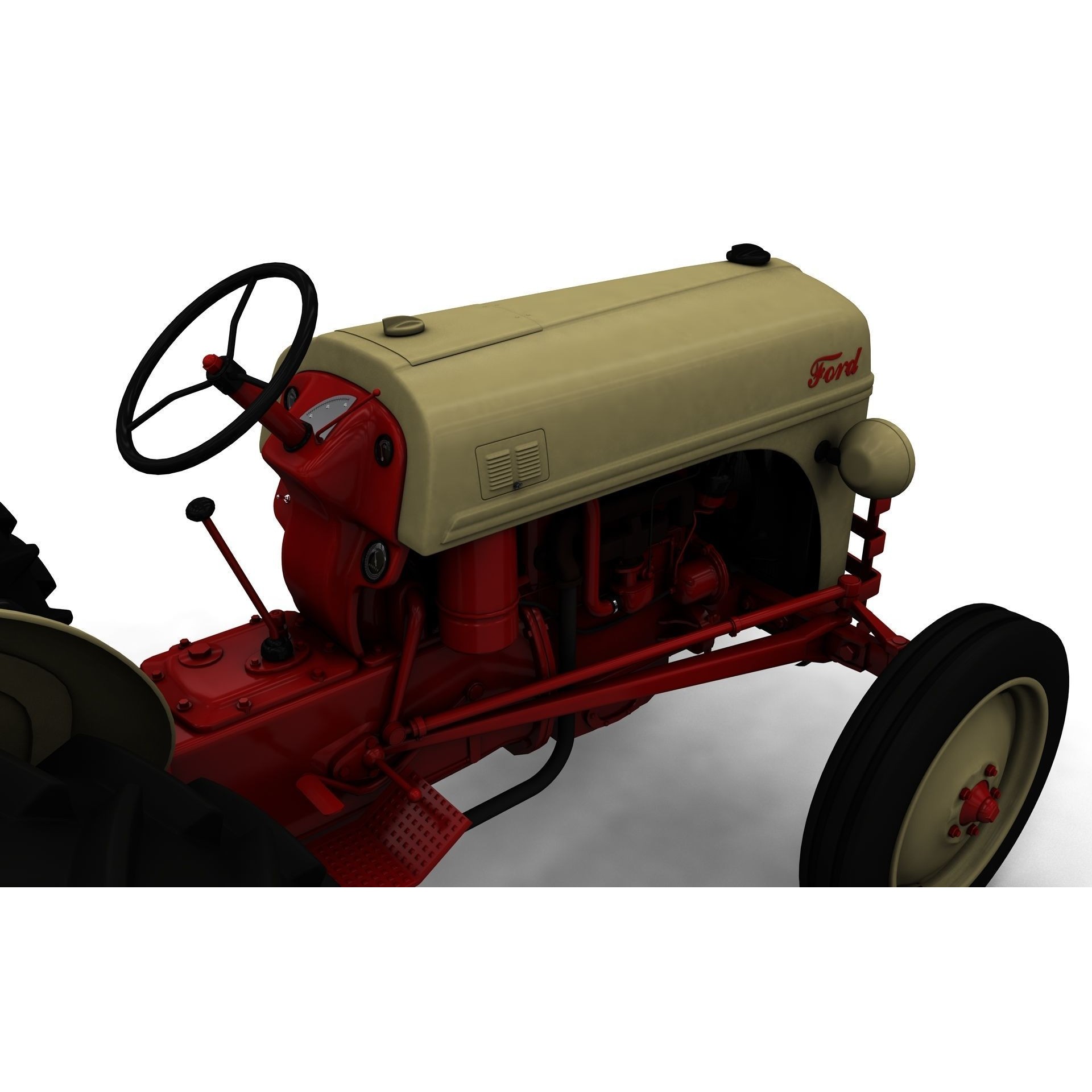 Series 8N Tractor 1951 - High-Detail 3D Model - View 20