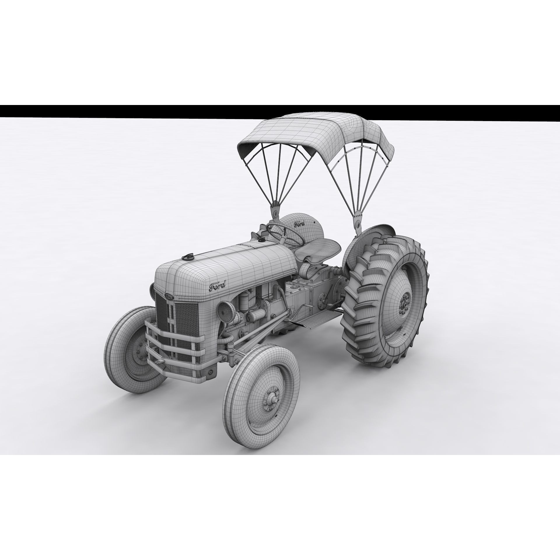 Series 8N Tractor 1951 - High-Detail 3D Model - View 21