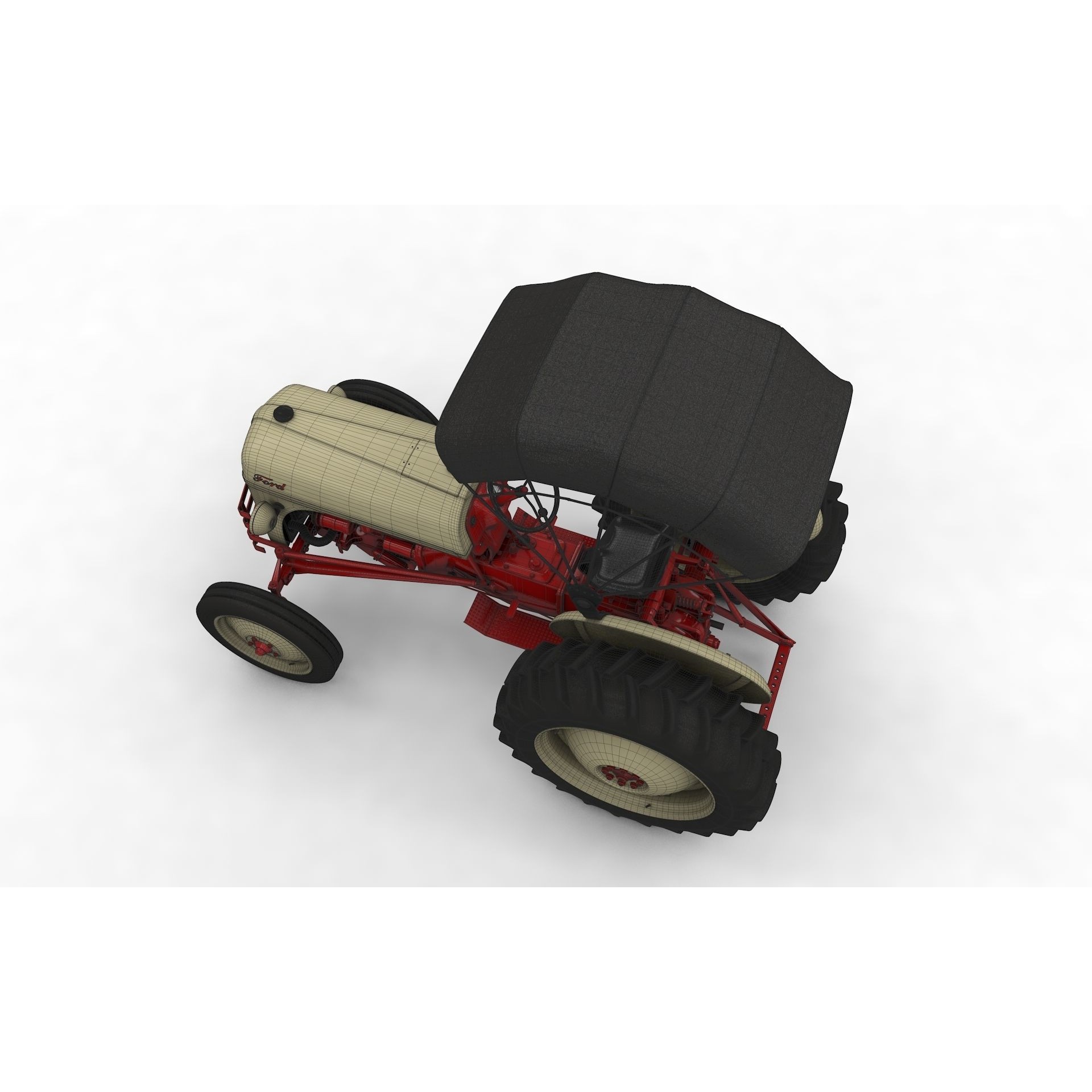 Series 8N Tractor 1951 - High-Detail 3D Model - View 24