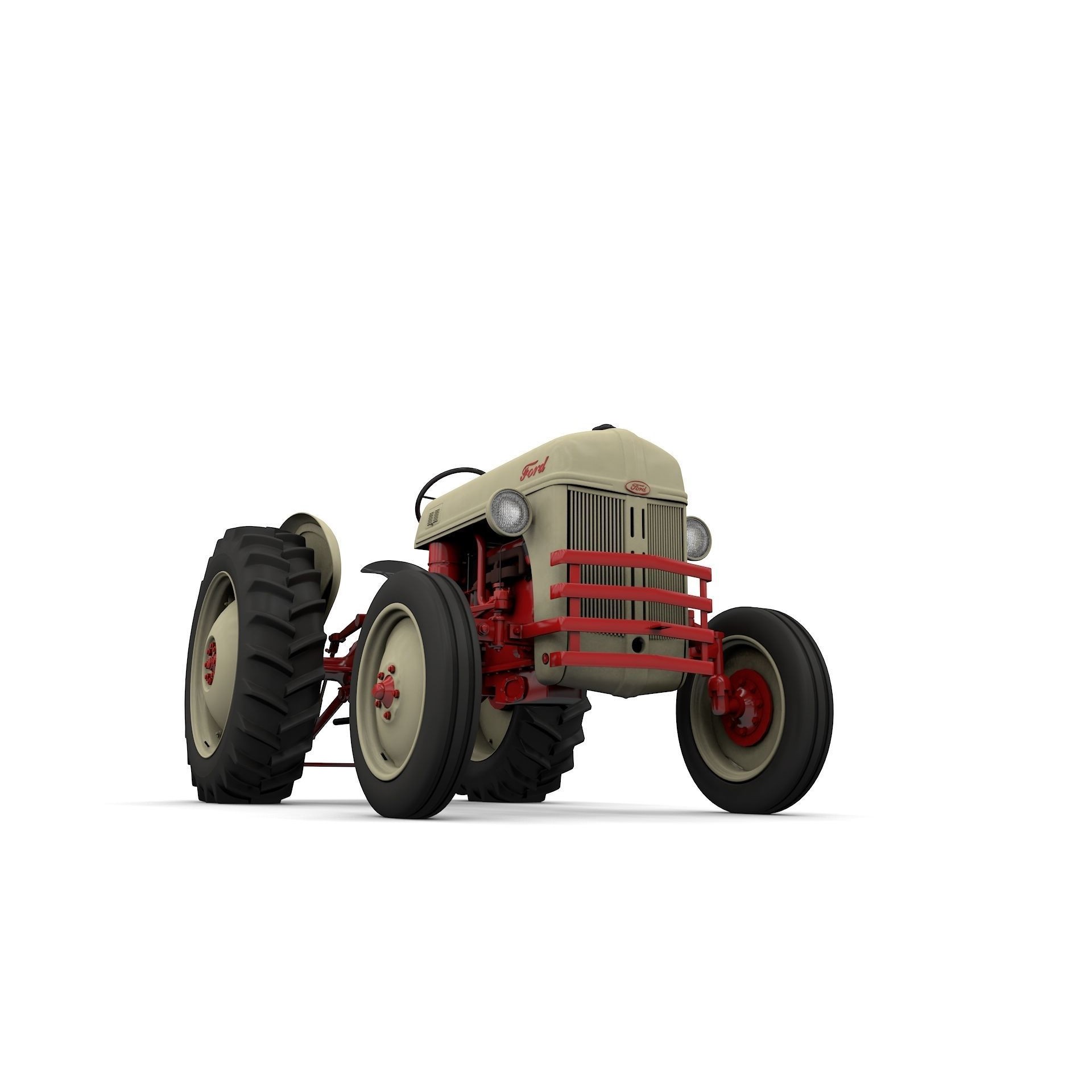 Series 8N Tractor 1951 - High-Detail 3D Model - View 5