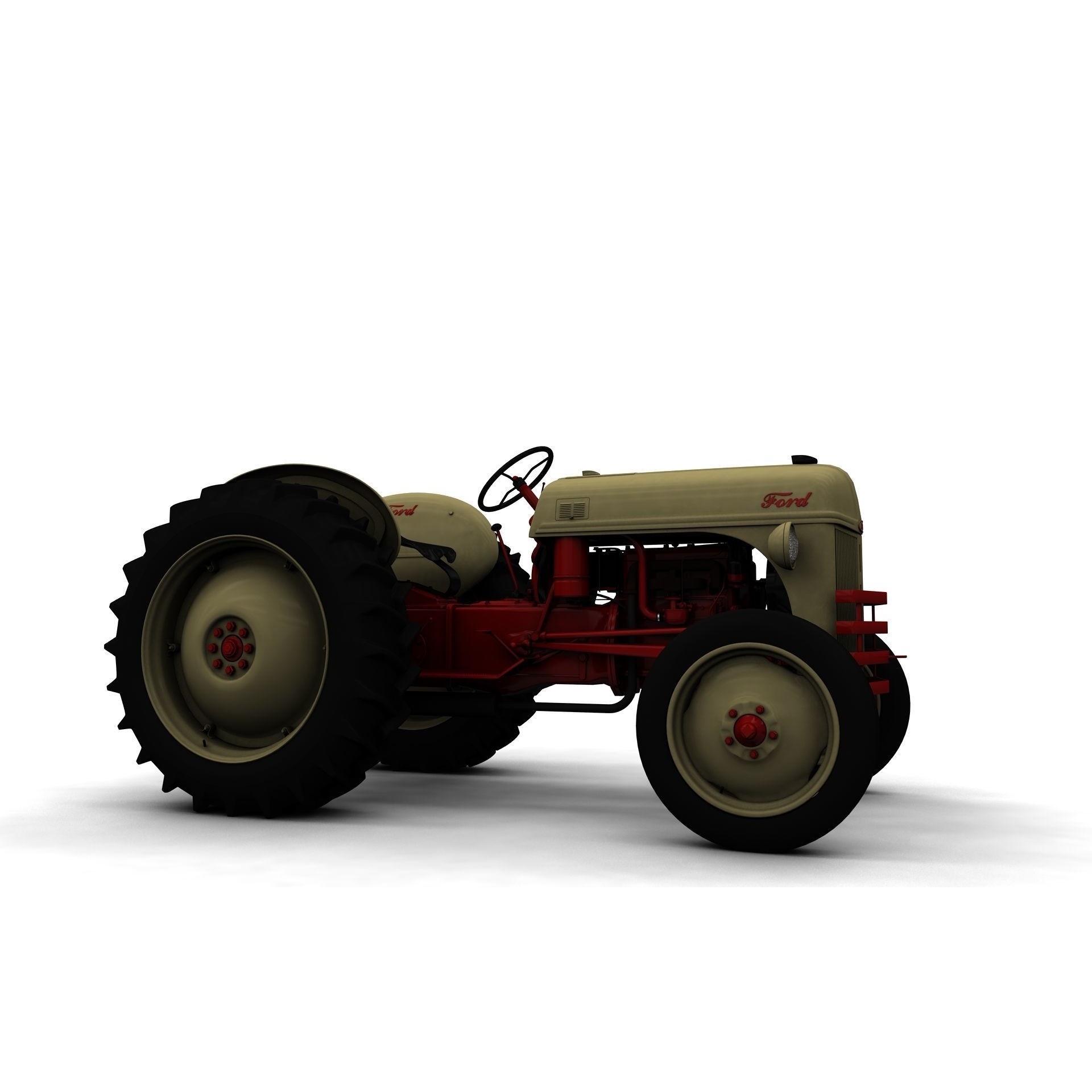 Series 8N Tractor 1951 - High-Detail 3D Model - View 7