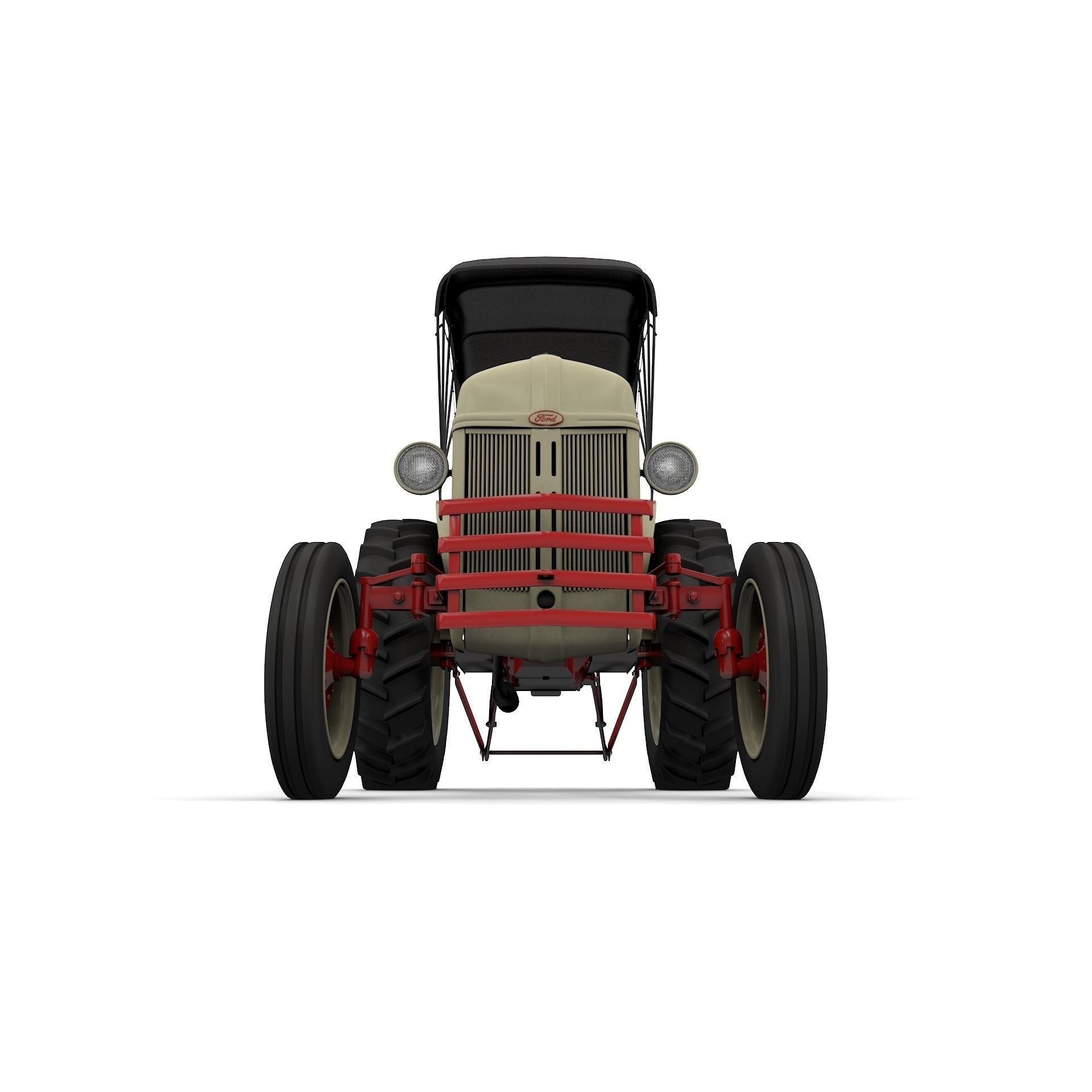 Series 8N Tractor 1951 - High-Detail 3D Model - View 8