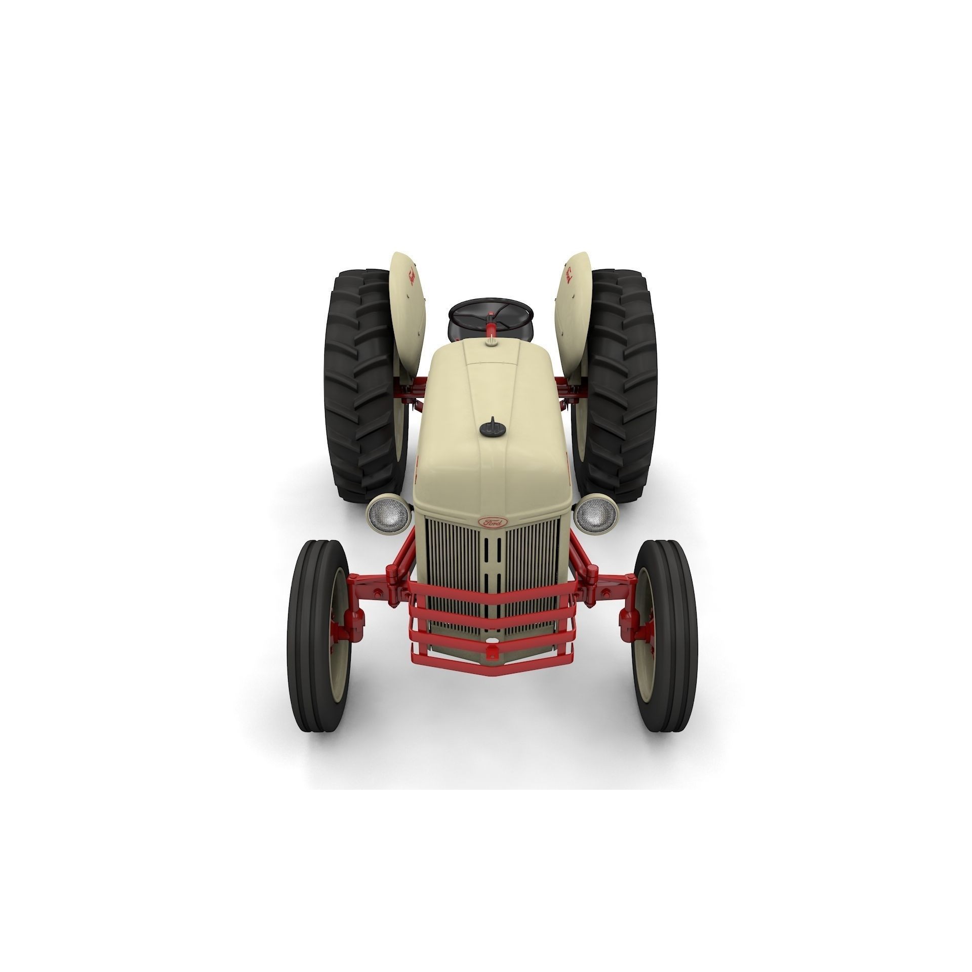 Series 8N Tractor 1951 - High-Detail 3D Model - View 9