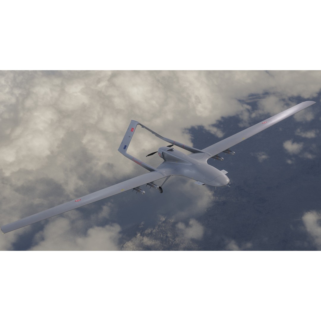 Turkish UAV 3D Model – Low Poly Aircraft Collection, FBX, Rigged - View 25