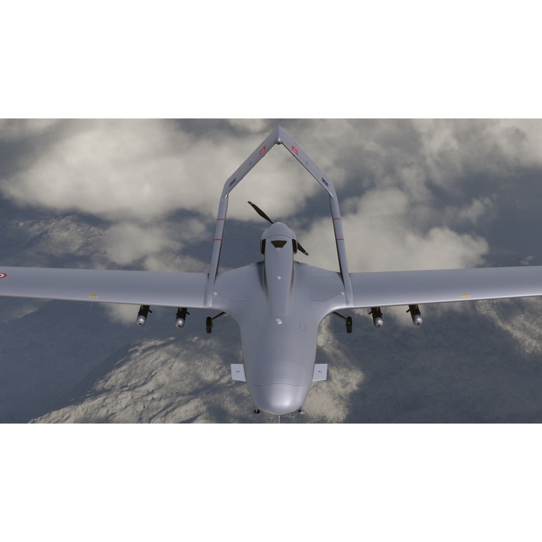Turkish UAV 3D Model – Low Poly Aircraft Collection, FBX, Rigged - View 37
