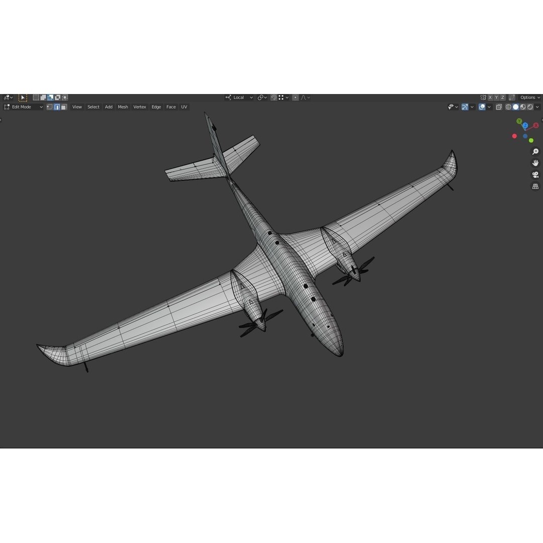 Turkish UAV 3D Model – Low Poly Aircraft Collection, FBX, Rigged - View 39