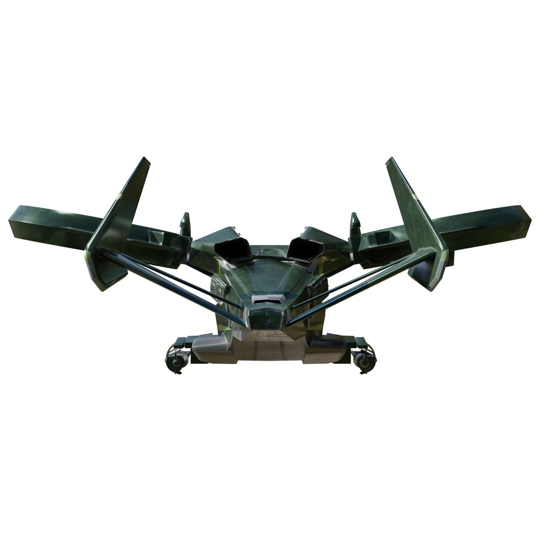 Avatar Kestrel Gunship Helicopter 3D Model – Low Poly PBR Asset - View 8