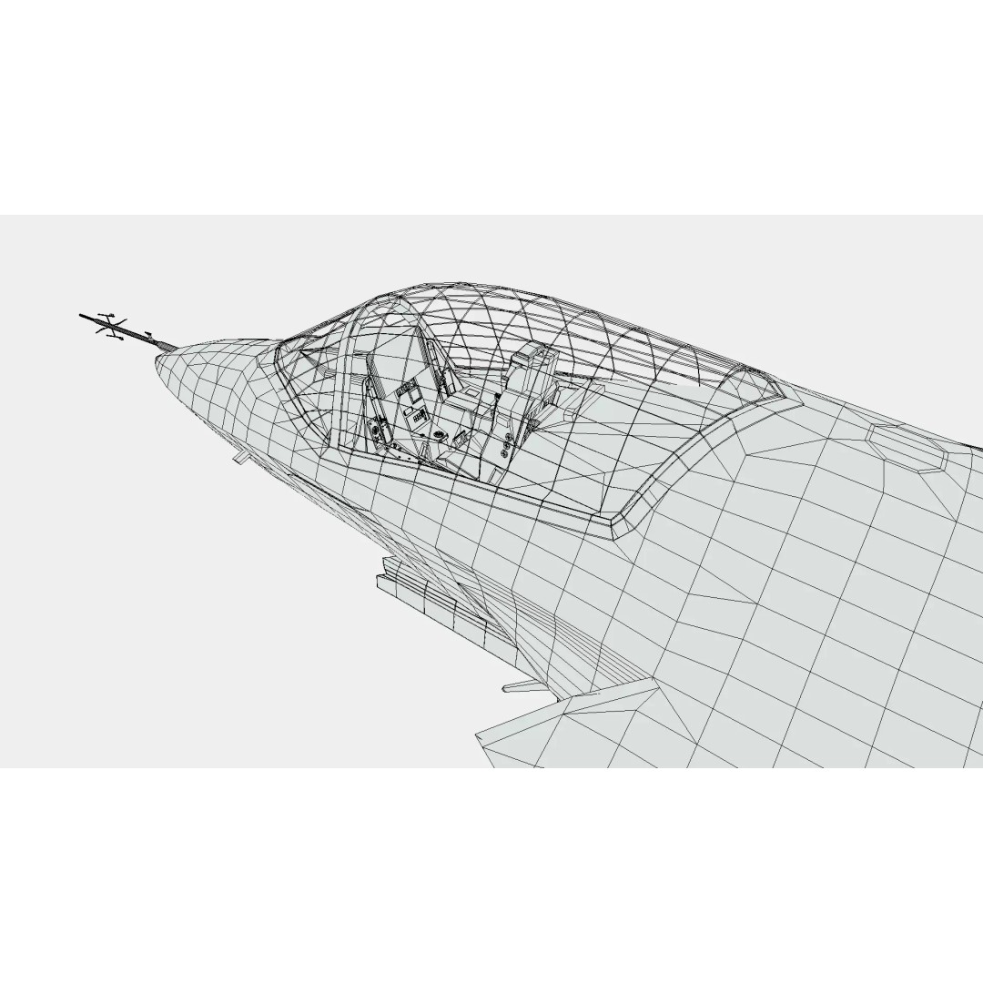 F-35 Fighter Jet 3D Model – Low Poly Game Asset, PBR, FBX