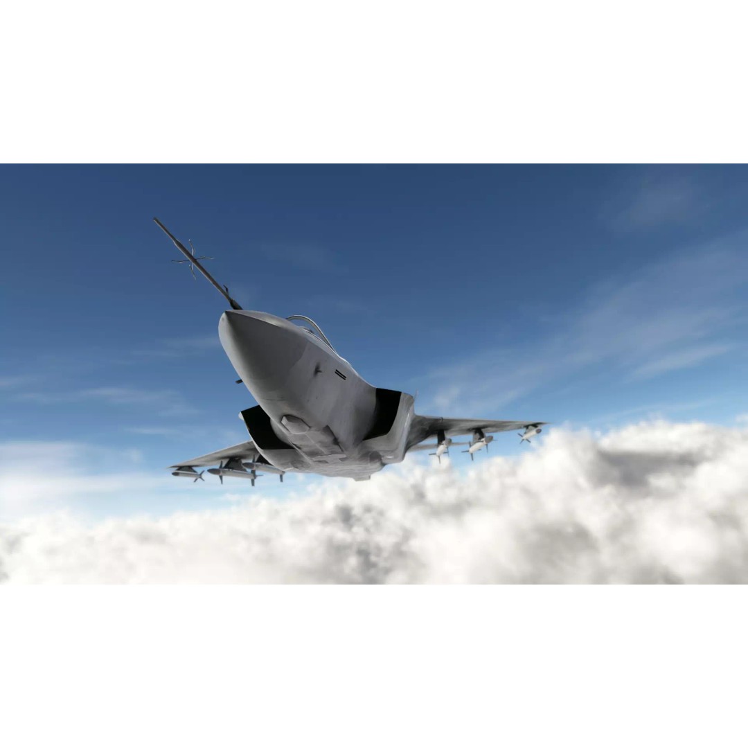 F-35 Fighter Jet 3D Model – Low Poly Game Asset, PBR, FBX - View 11