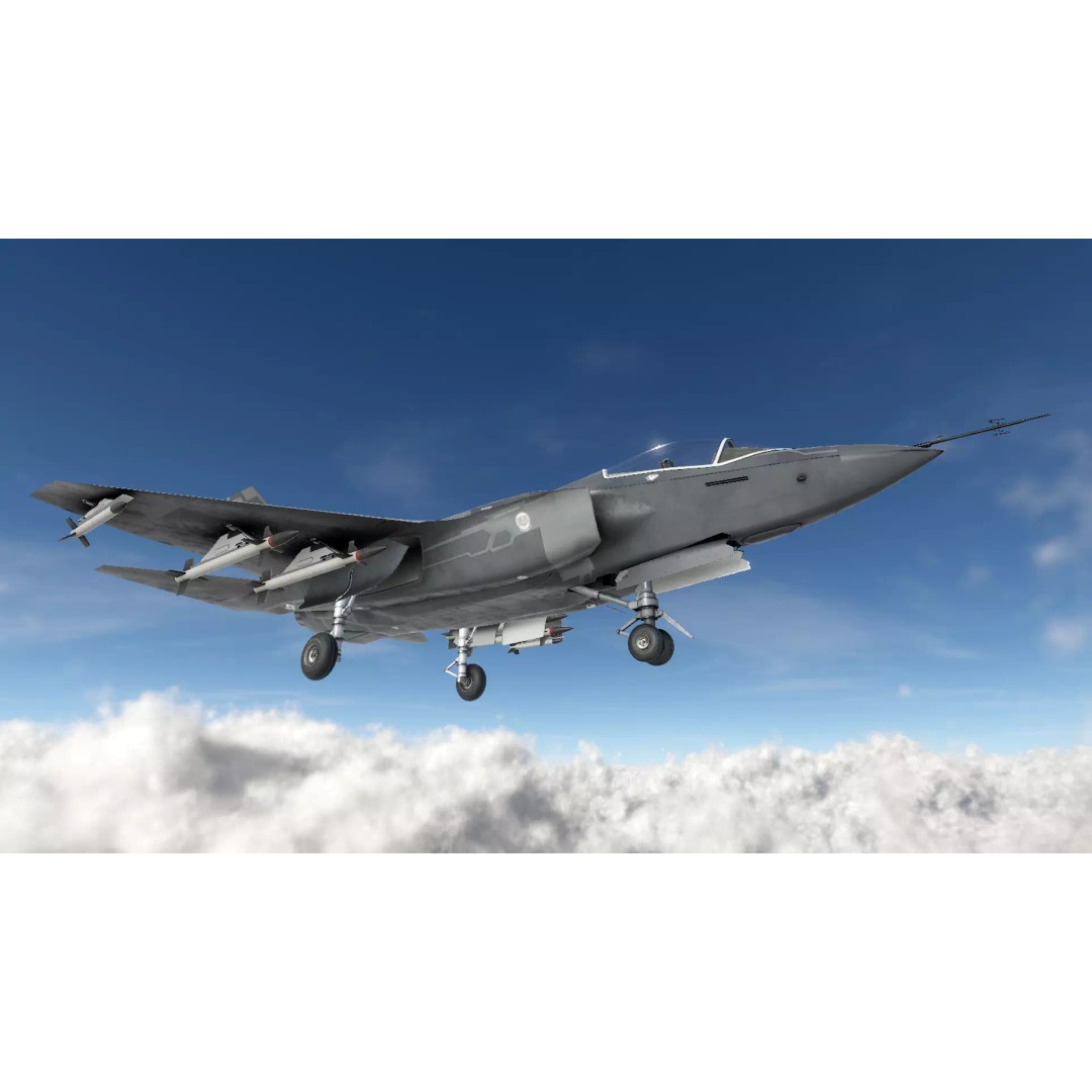 F-35 Fighter Jet 3D Model – Low Poly Game Asset, PBR, FBX - View 13