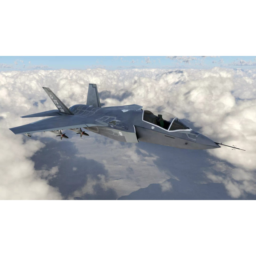 F-35 Fighter Jet 3D Model – Low Poly Game Asset, PBR, FBX - View 5