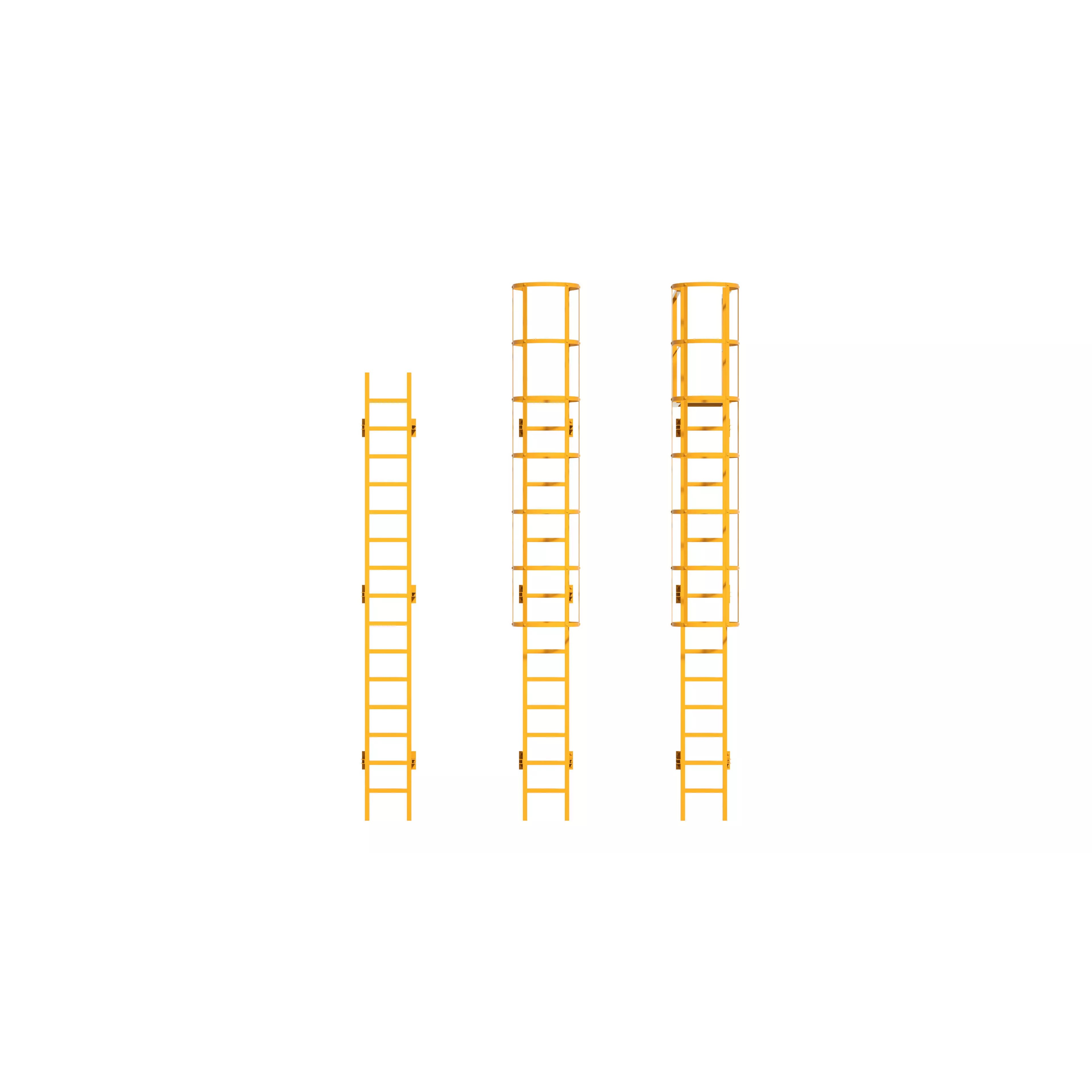 Safety Ladder - Game-Ready 3D Model - View 3