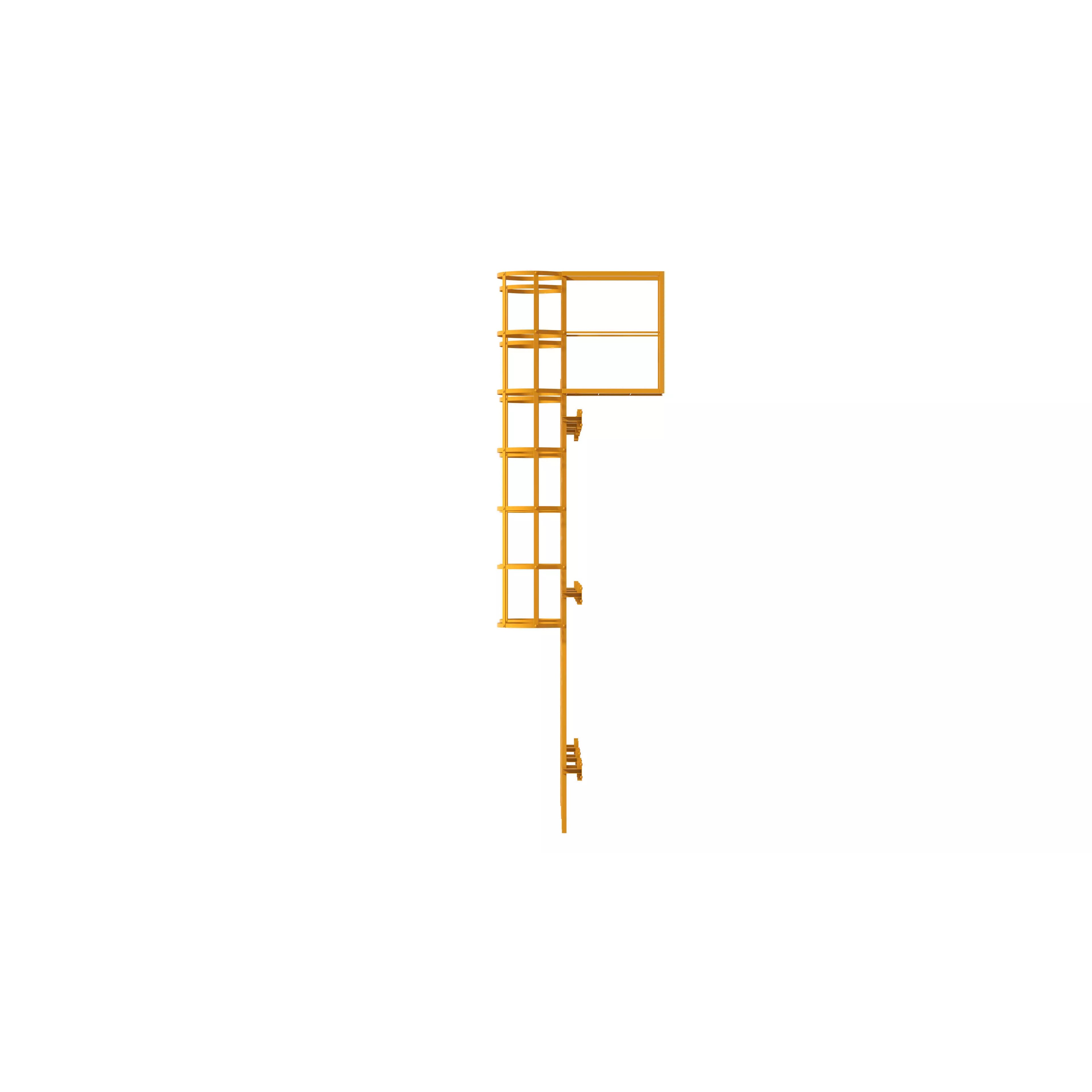 Safety Ladder - Game-Ready 3D Model - View 5