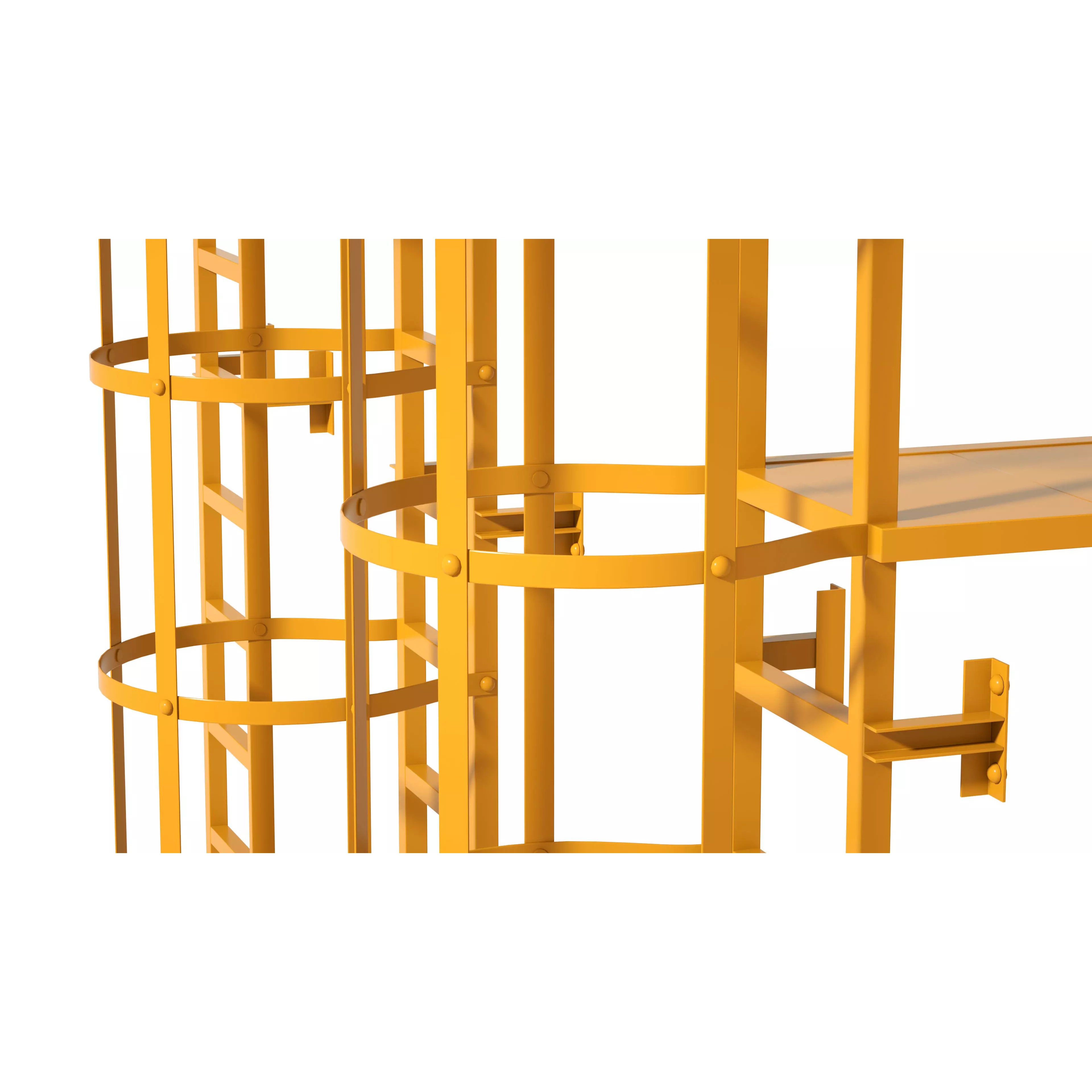 Safety Ladder - Game-Ready 3D Model - View 9