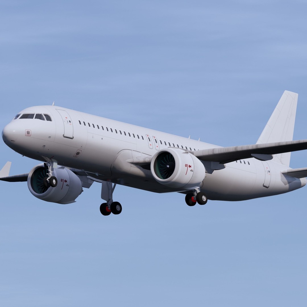 Airbus A320 3D Model – High Detail Commercial Aircraft, FBX - View 10