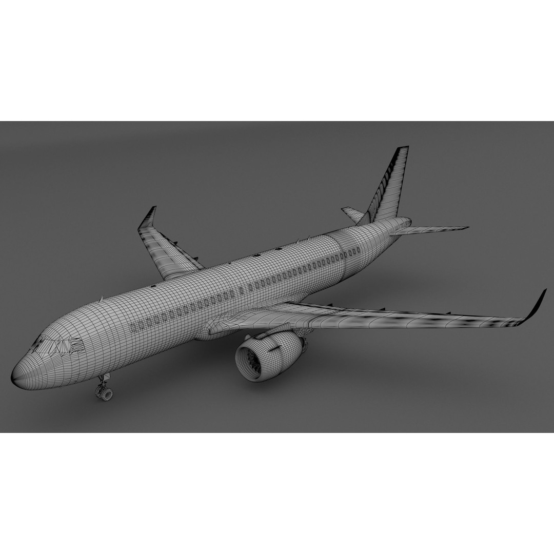 Airbus A320 3D Model – High Detail Commercial Aircraft, FBX - View 11