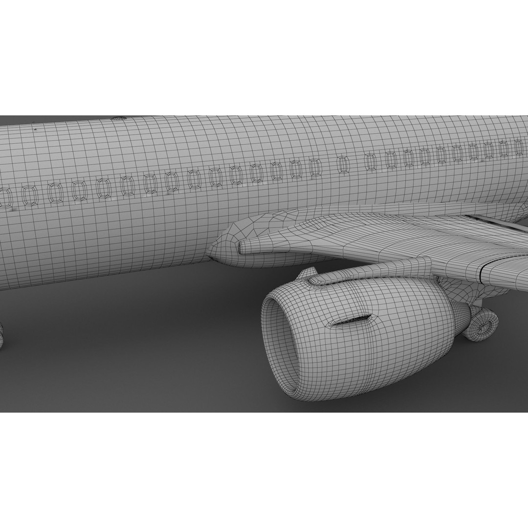 Airbus A320 3D Model – High Detail Commercial Aircraft, FBX - View 12