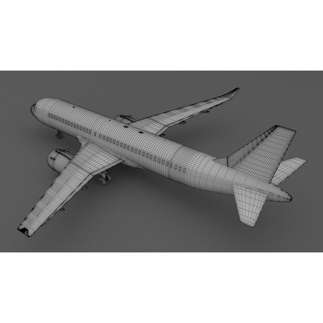 Airbus A320 3D Model – High Detail Commercial Aircraft, FBX - View 13