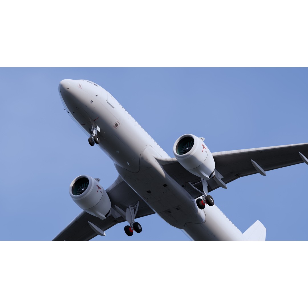 Airbus A320 3D Model – High Detail Commercial Aircraft, FBX - View 3