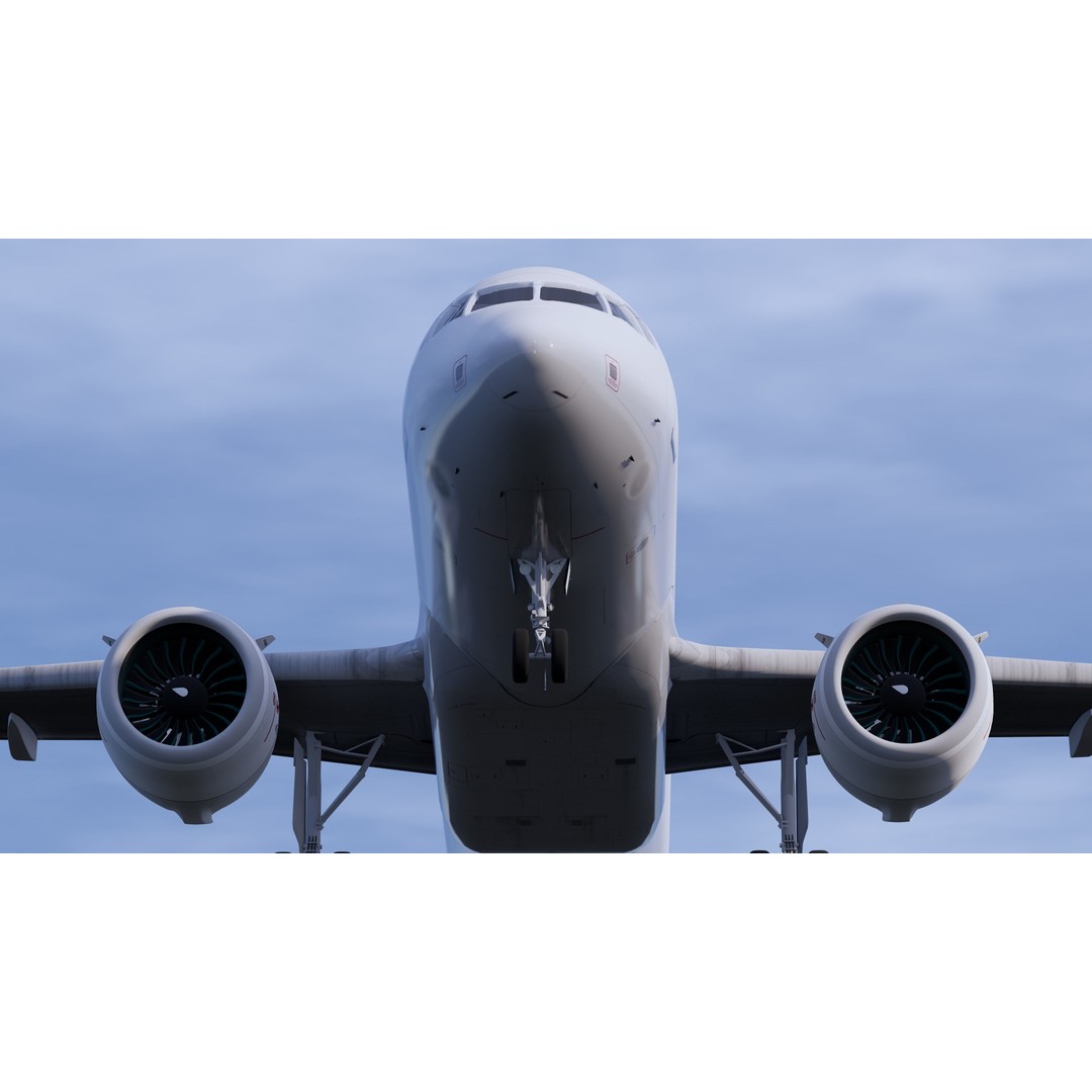 Airbus A320 3D Model – High Detail Commercial Aircraft, FBX - View 5