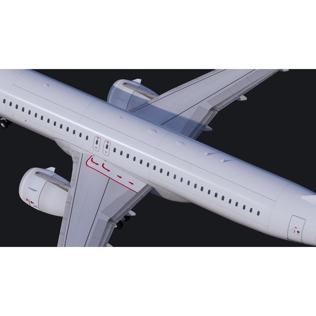 Airbus A320 3D Model – High Detail Commercial Aircraft, FBX - View 6