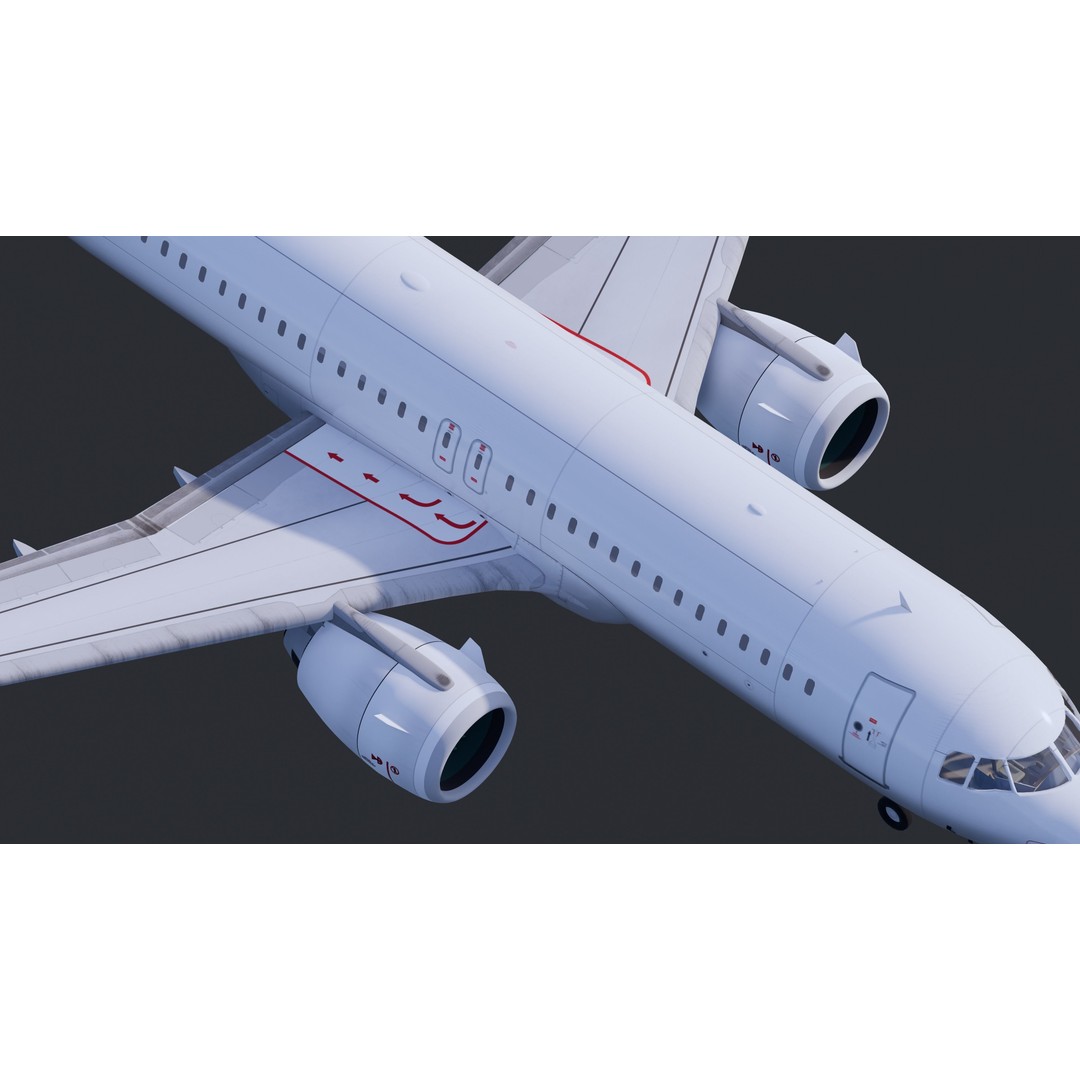 Airbus A320 3D Model – High Detail Commercial Aircraft, FBX - View 7
