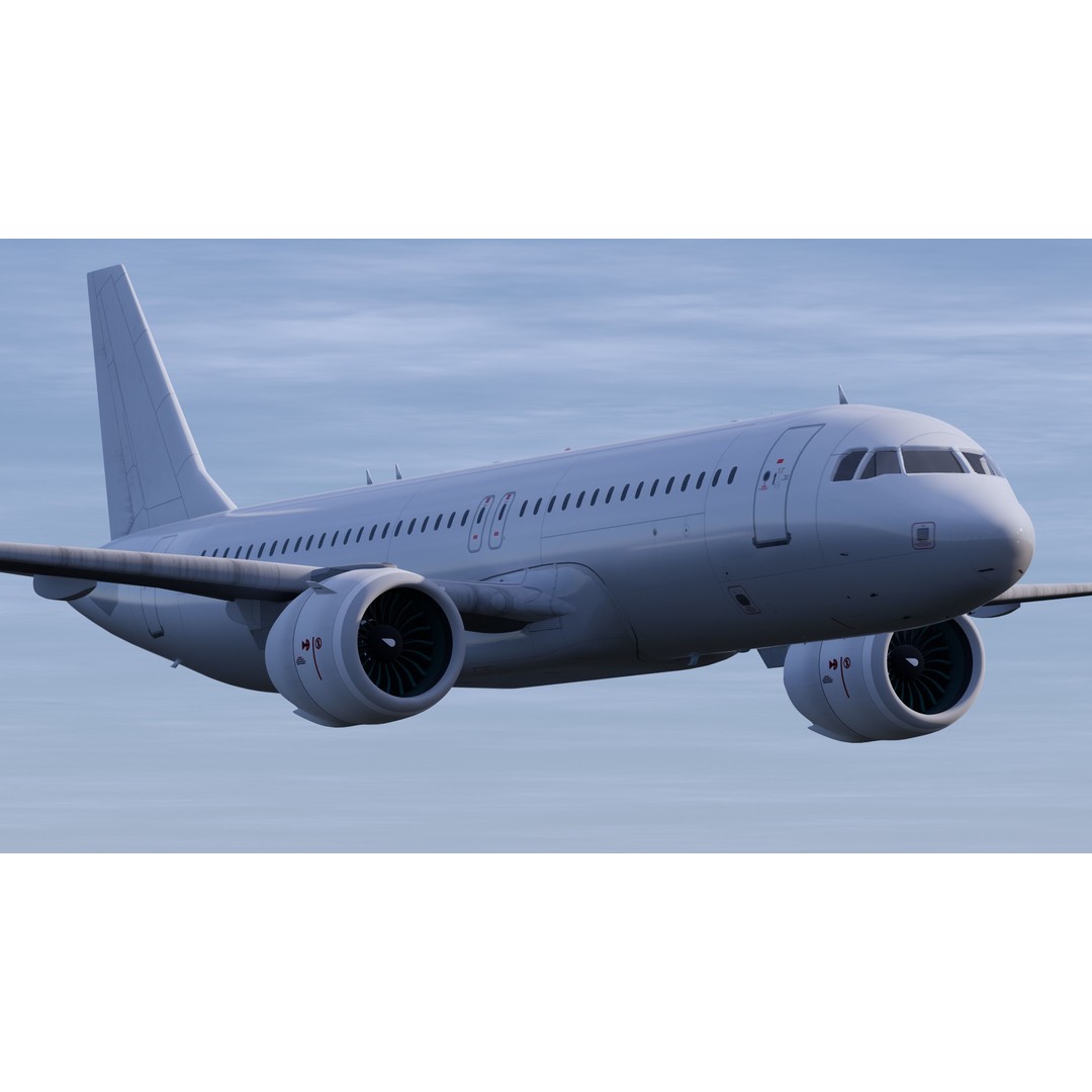 Airbus A320 3D Model – High Detail Commercial Aircraft, FBX - View 8