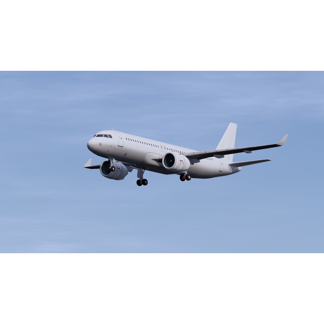 Airbus A320 3D Model – High Detail Commercial Aircraft, FBX - View 9