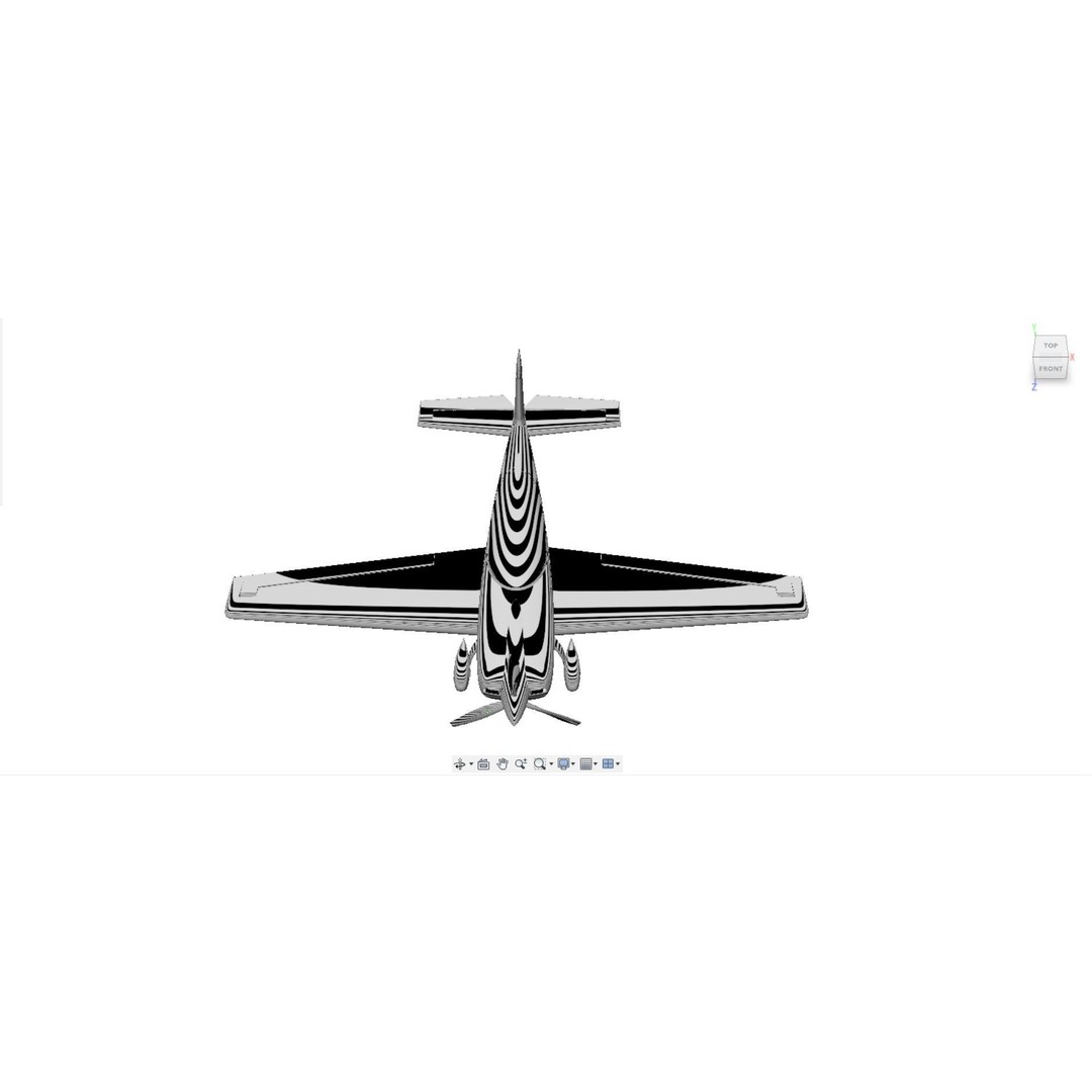 Extra NG Aerobatic Aircraft 3D Model – Miniature Rigged PBR Asset