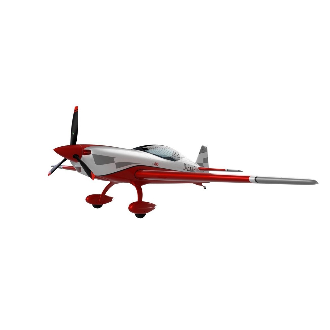 Extra NG Aerobatic Aircraft 3D Model – Miniature Rigged PBR Asset - View 3