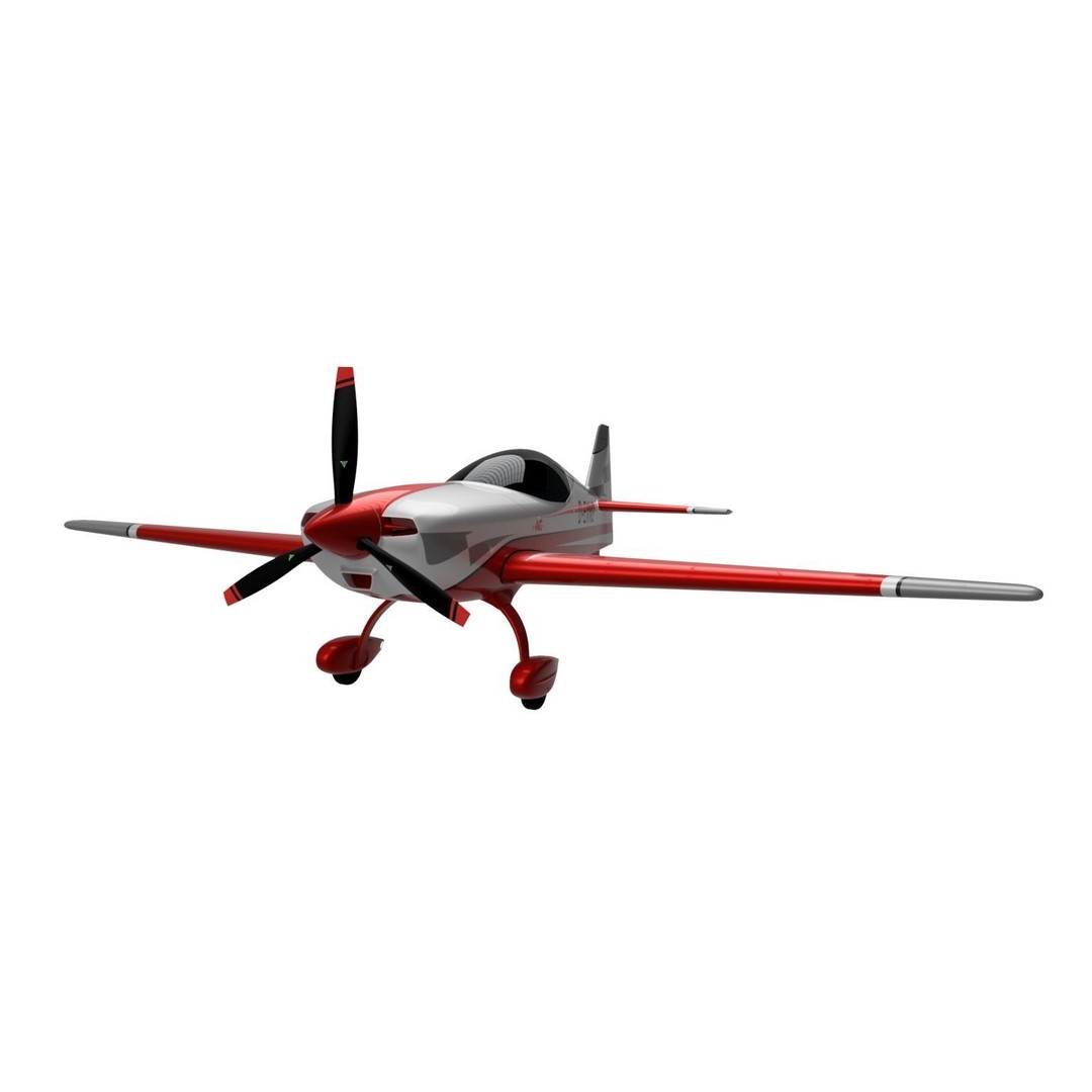 Extra NG Aerobatic Aircraft 3D Model – Miniature Rigged PBR Asset - View 4
