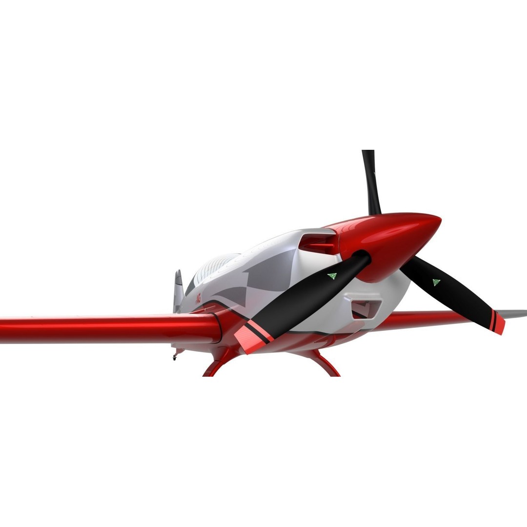 Extra NG Aerobatic Aircraft 3D Model – Miniature Rigged PBR Asset - View 6