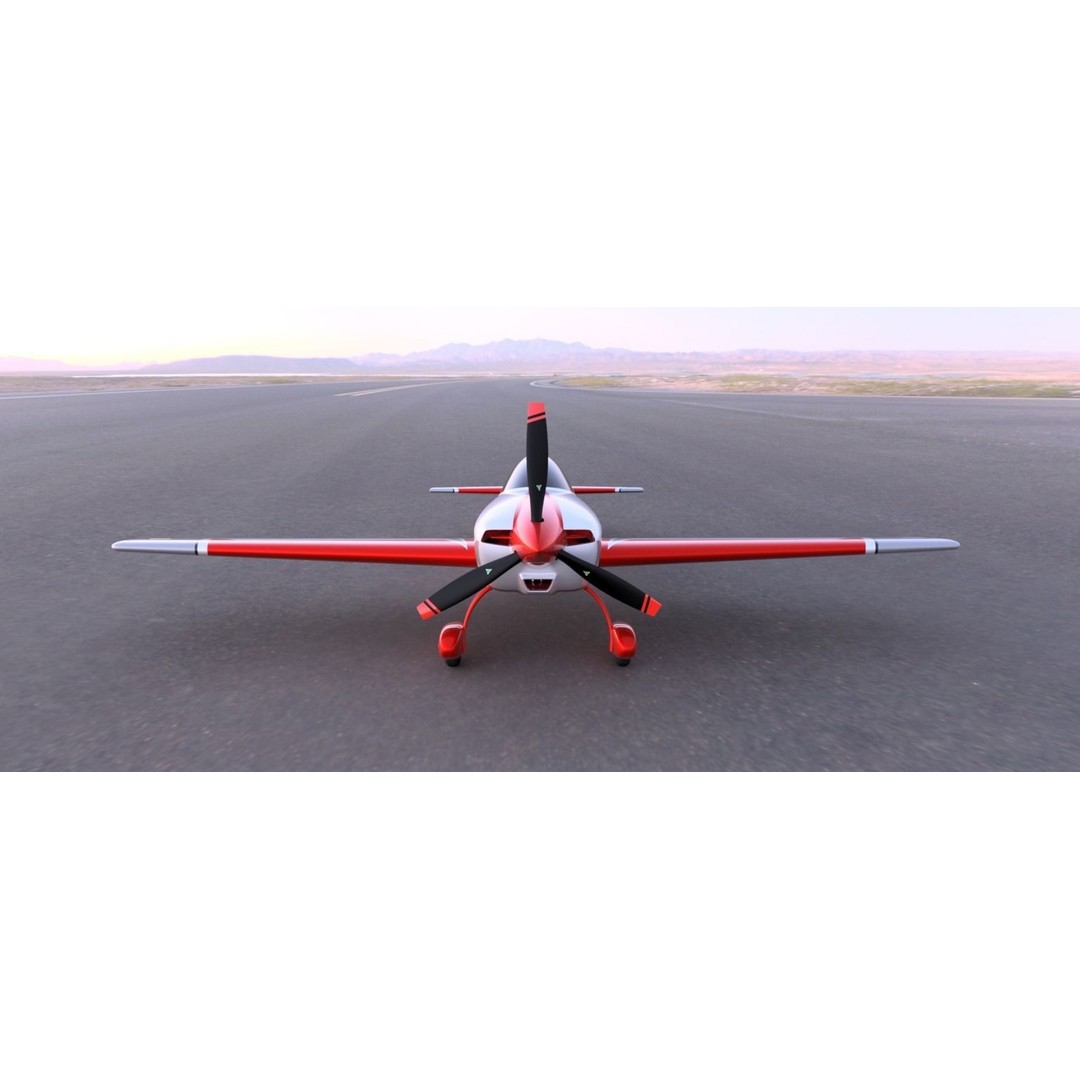 Extra NG Aerobatic Aircraft 3D Model – Miniature Rigged PBR Asset - View 8