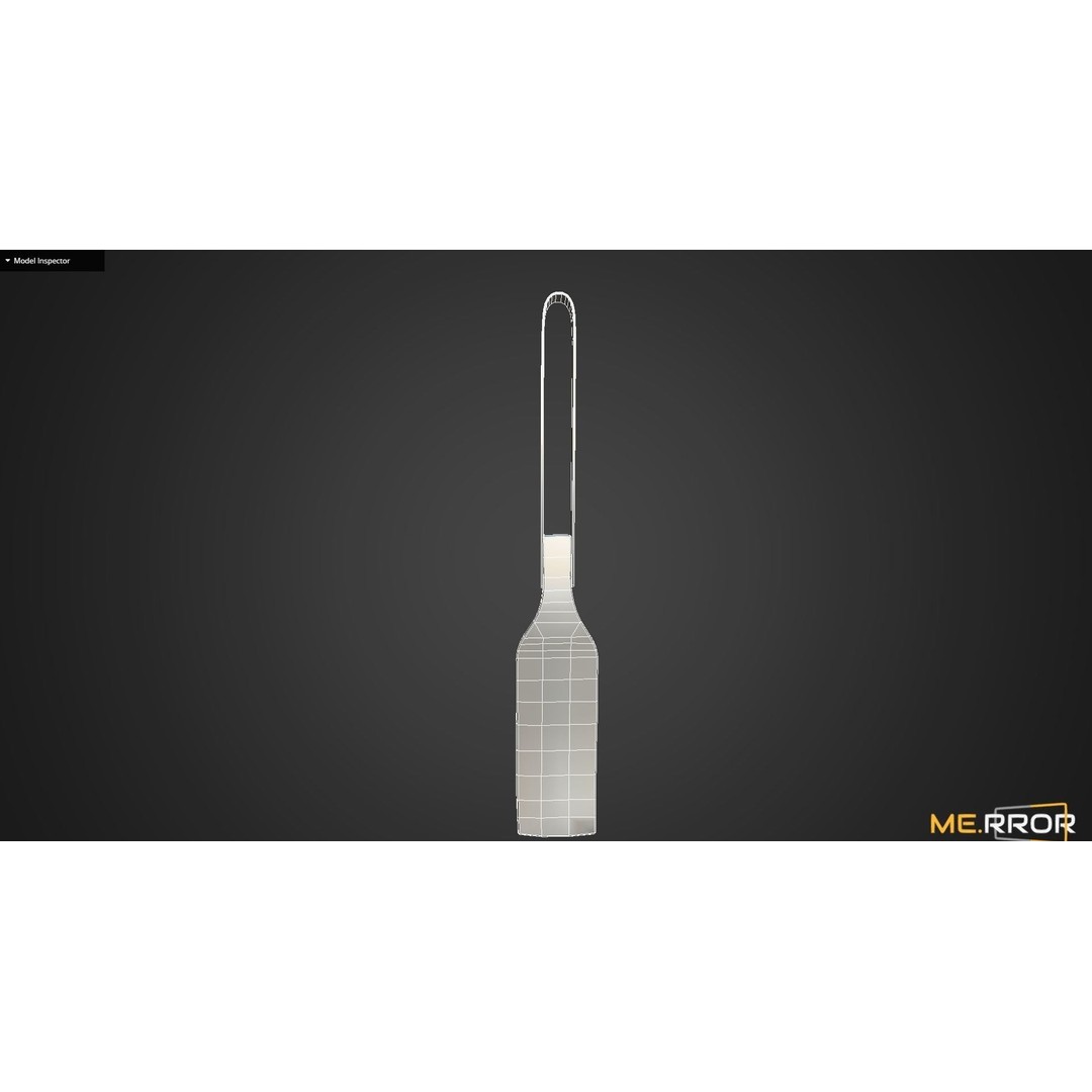 Wood Spatula 3D Model – Low Poly Game Ready Asset, FBX & OBJ - View 12
