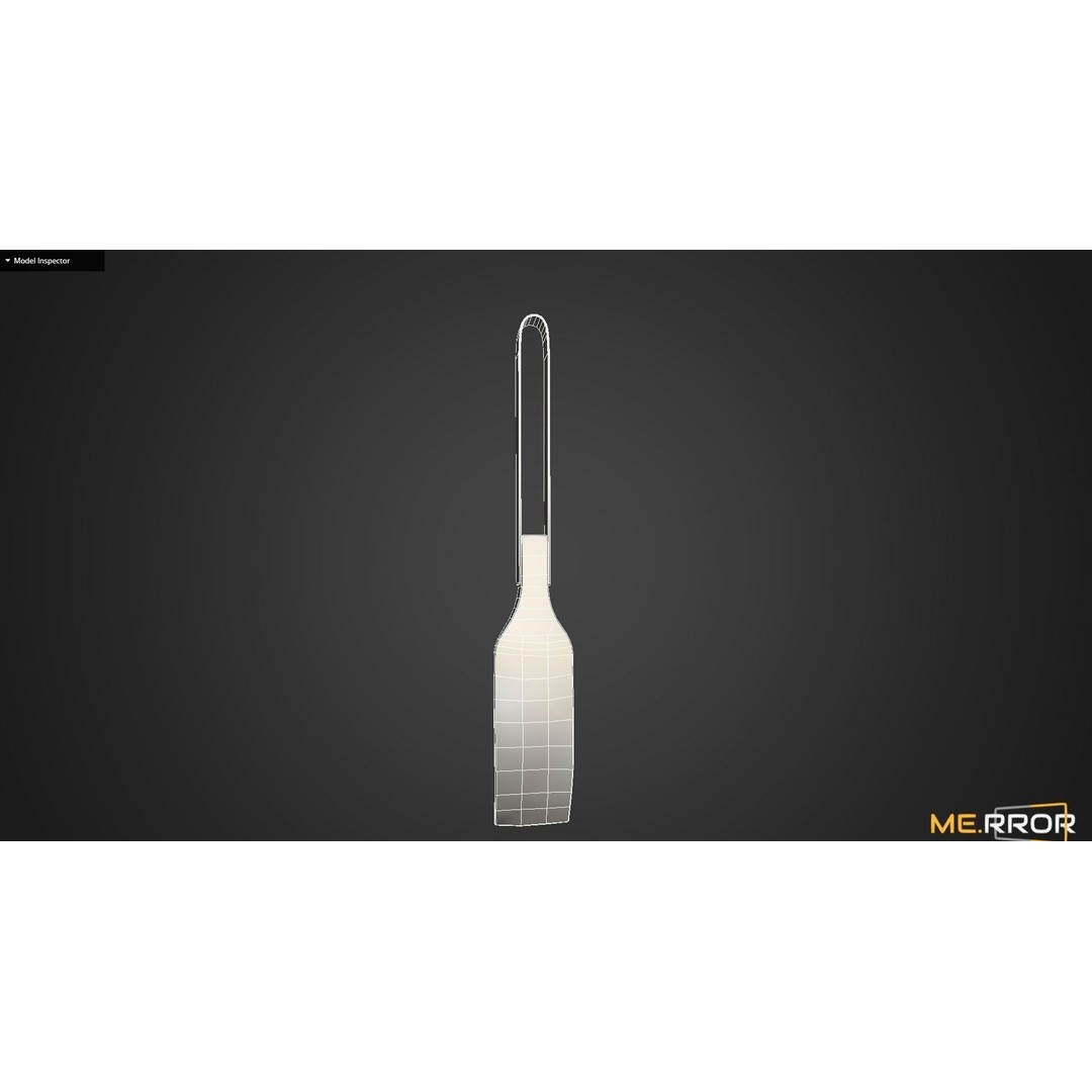 Wood Spatula 3D Model – Low Poly Game Ready Asset, FBX & OBJ - View 17