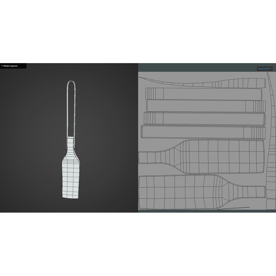 Wood Spatula 3D Model – Low Poly Game Ready Asset, FBX & OBJ - View 19