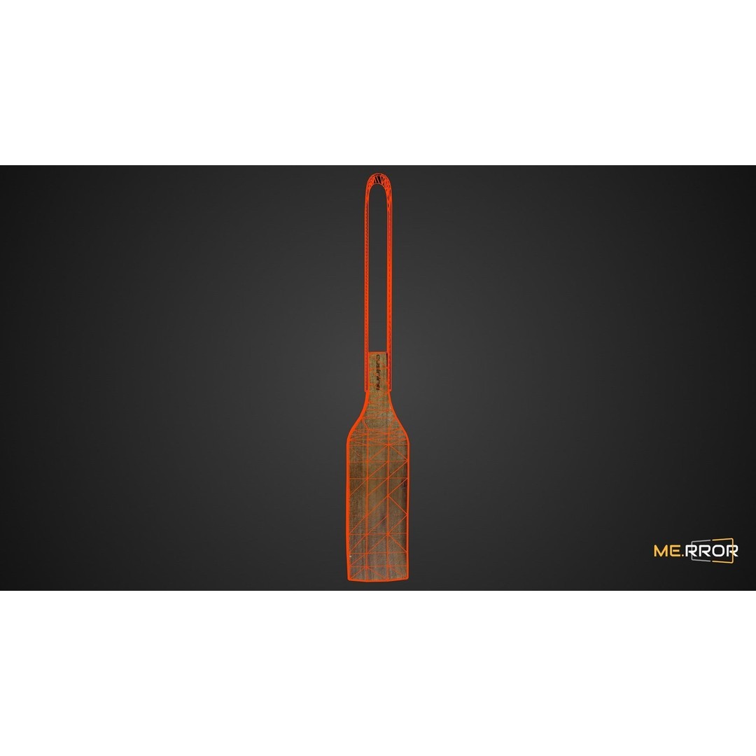 Wood Spatula 3D Model – Low Poly Game Ready Asset, FBX & OBJ - View 3