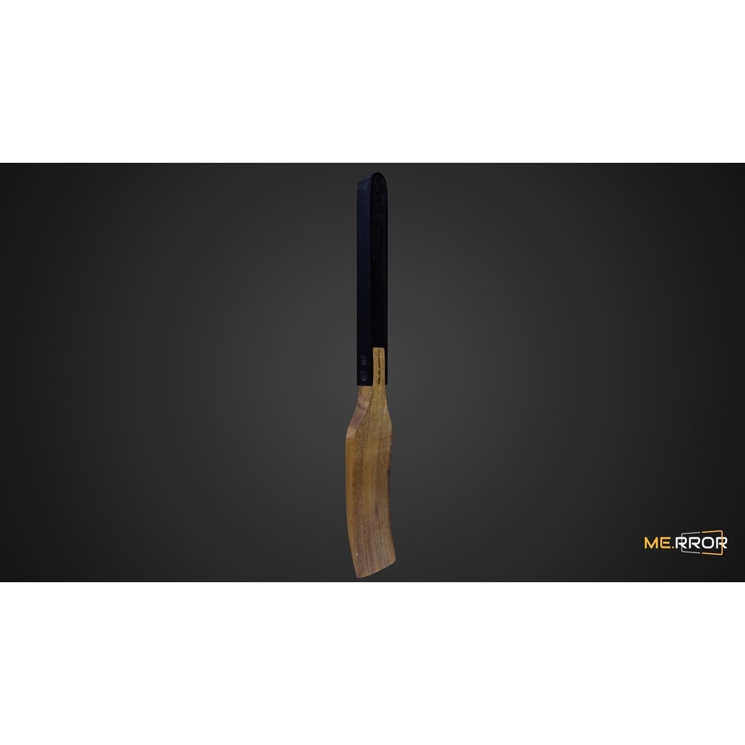 Wood Spatula 3D Model – Low Poly Game Ready Asset, FBX & OBJ - View 7