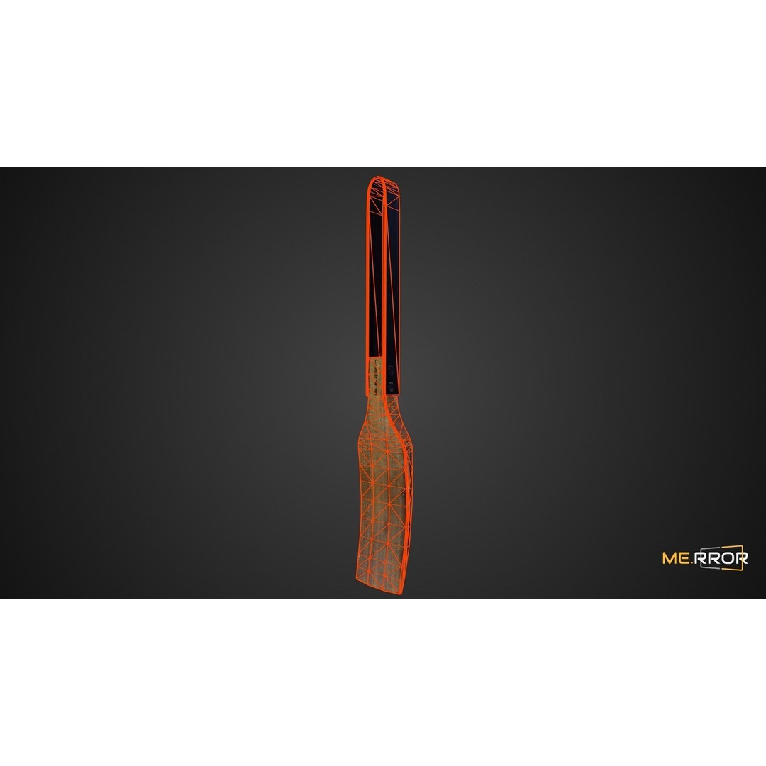 Wood Spatula 3D Model – Low Poly Game Ready Asset, FBX & OBJ - View 9