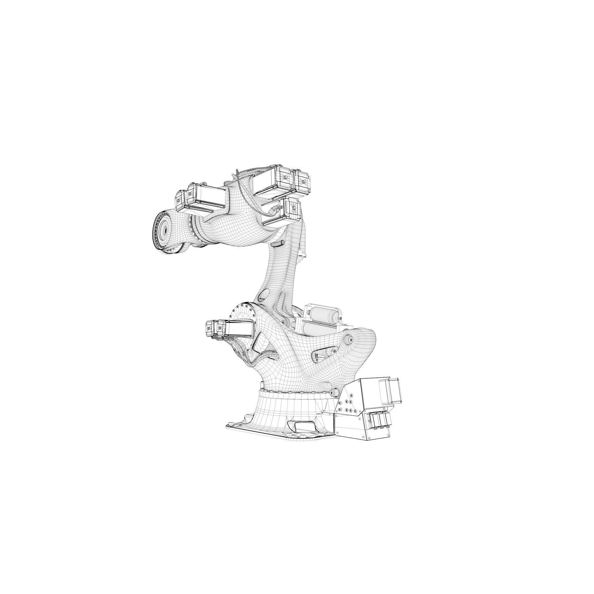 Robotic Arm Kuka Titan 1000 - Rigged 3D Model