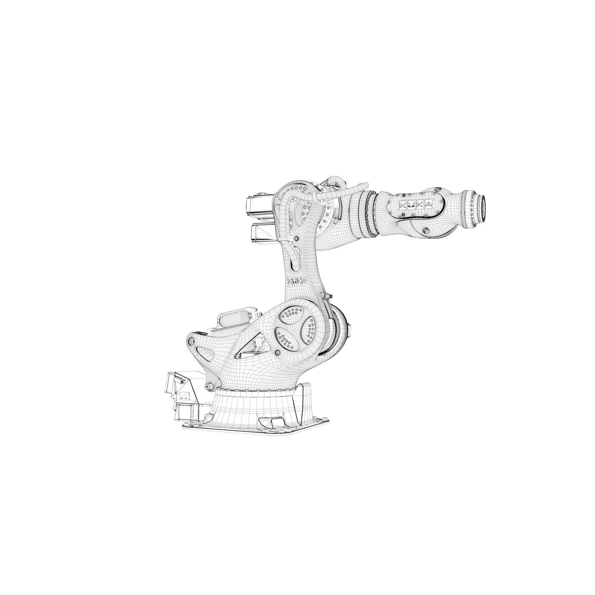 Robotic Arm Kuka Titan 1000 - Rigged 3D Model - View 69