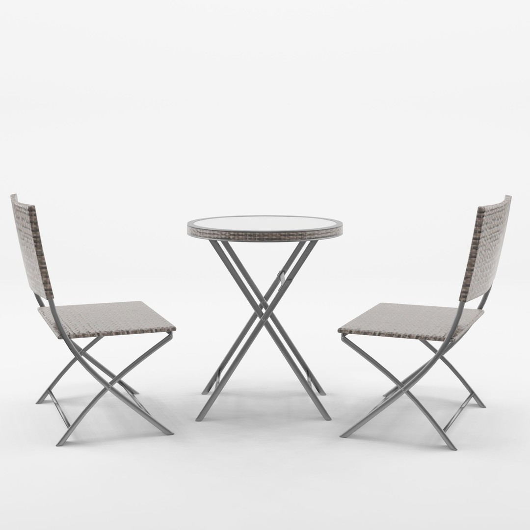 Paloma Cafe 3D Model – Low Poly Furniture Set for AR & VTO - View 3