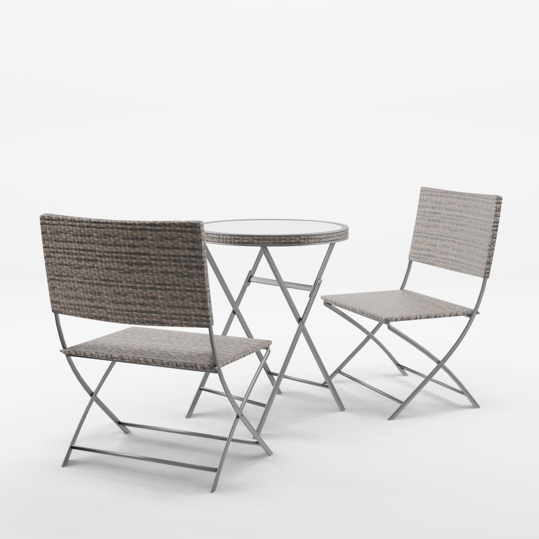 Paloma Cafe 3D Model – Low Poly Furniture Set for AR & VTO - View 4