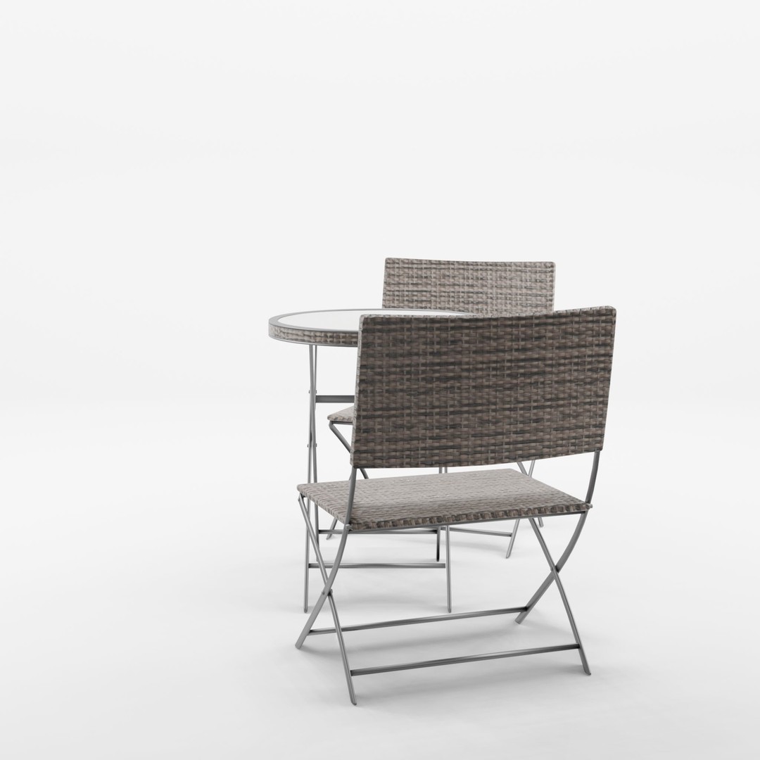 Paloma Cafe 3D Model – Low Poly Furniture Set for AR & VTO - View 5