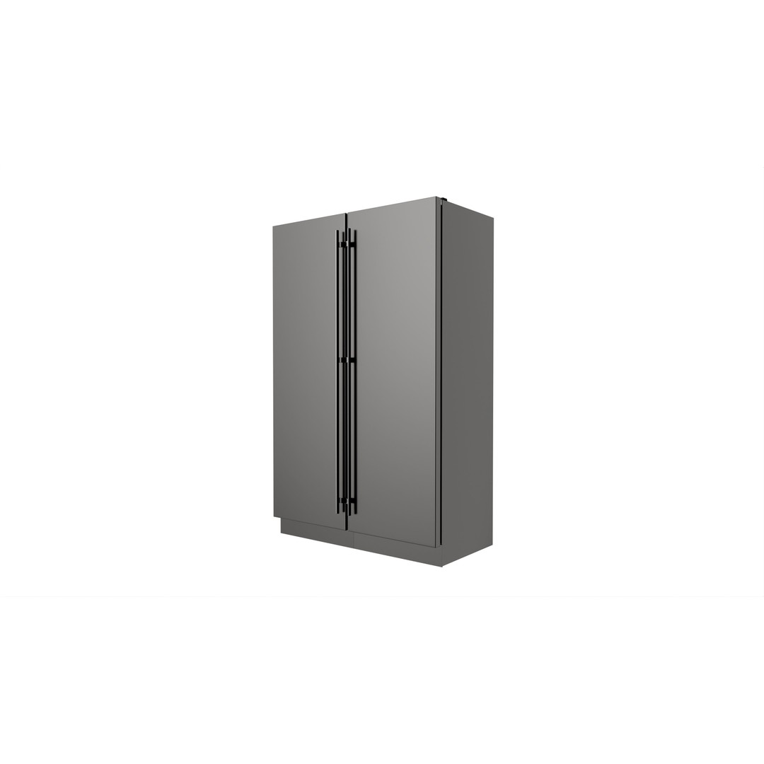 Free-standing Refrigerator 3D Model – High Poly PBR Kitchen Appliance - View 3