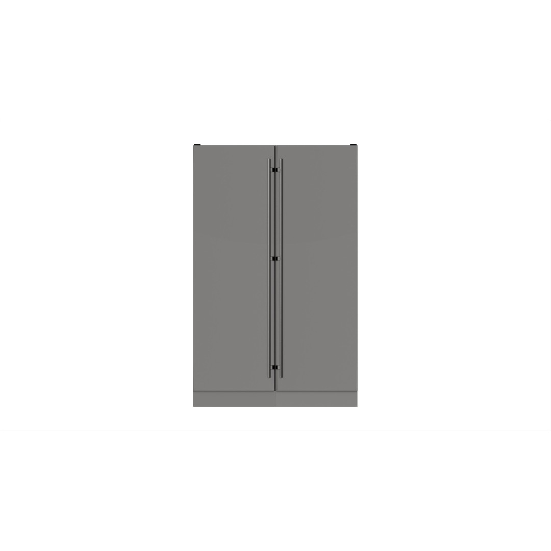 Free-standing Refrigerator 3D Model – High Poly PBR Kitchen Appliance - View 6